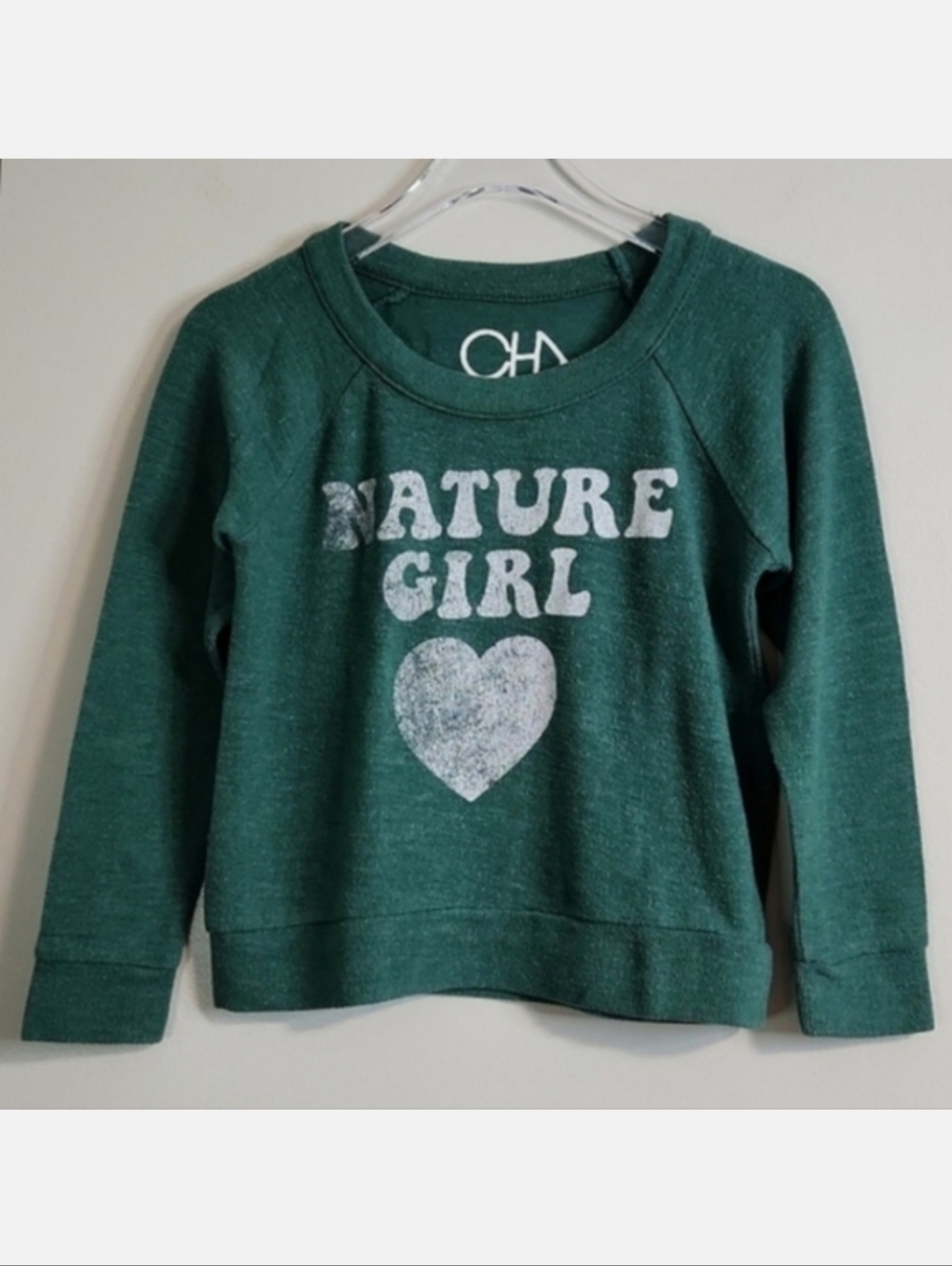 CHASER "Nature Girl" 💚 Green Jumper, Size 4/5 ~ VGUC